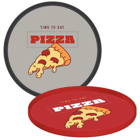 Conjunto 24 Pratos de Pizza Servir Pizzaria Tramontina Polipropileno Plástico 20cm Sortidos