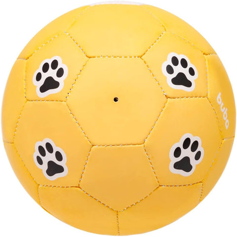 Bola de Futebol Infantil Buba Zoo +12m Estampa Divertida Leãozinho 13cm Amarelo