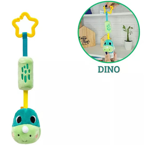 Mobile para Berço Carrinho Sininho Buba Zoo Dino Verde +4m Brinquedo Sonoro Colorido
