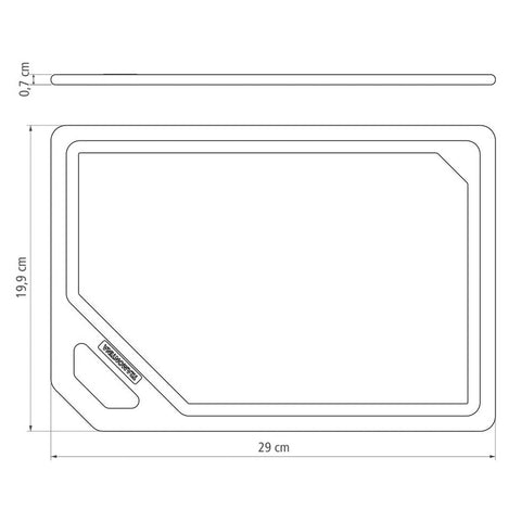 Tábua de Corte Tramontina Mixcolor Cozinha em Plástico Polipropileno Branco Retangular