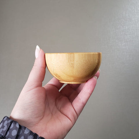 Bowl Lyor Molheira Redonda de Bambu Verona 8x4cm Petisqueira Potinho Pequeno