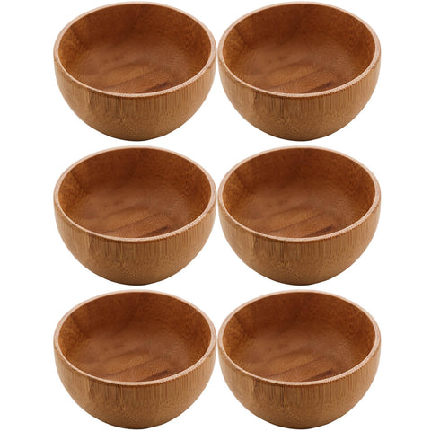 6 Bowl de Bambu Lyor Verona Molheiras 50ml Servir Molhos Caldas Maionese