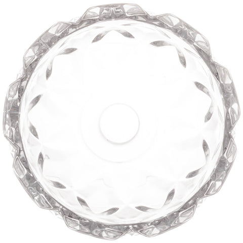 Conjunto 2 Bowls de Cristal Diamond Lyor 270ml para Frutas Petiscos Potinhos Decorativos