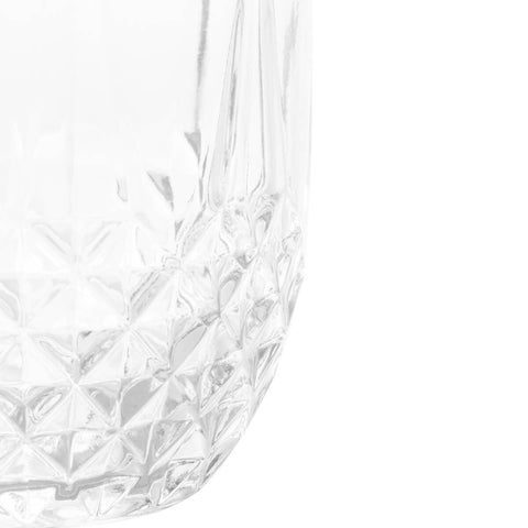 Moringa de Vidro Diamante Lyor Garrafa 500ml e Copo Tampa 145ml para Água Bebidas Decoração
