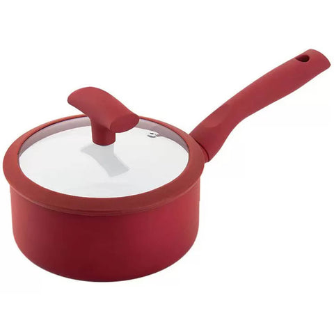 Panela Caçarola Soft Touch Hercules 16cm Antiaderente Vermelha