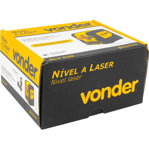 Nível a Laser 2 Linhas com Alcance de 20 Metros NLV020 Vonder com Suporte Magnético