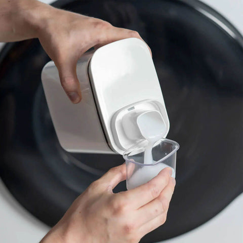 Kit Acessórios de Limpeza Lavanderia Flow Bege Pá de Lixo Borrifador Escova Dispenser