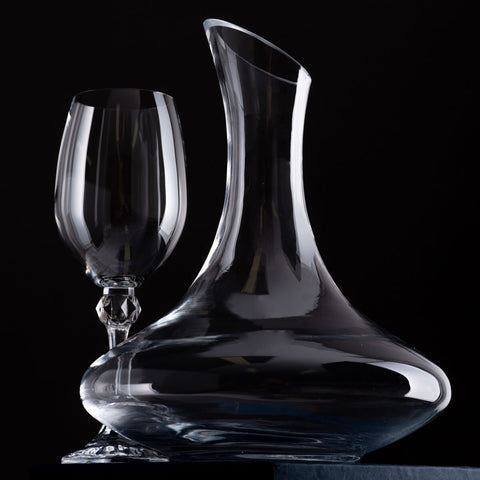 Decanter de Vinho em Vidro Cristal 1,5 Litros Jarro Aerador Wolff Decantador