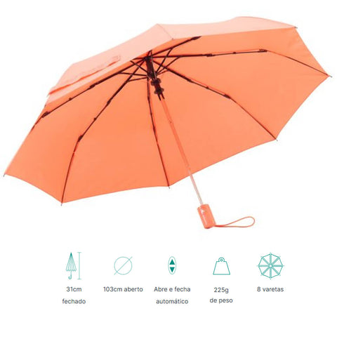 Guarda Chuva Fazzoletti Guarda Chuva Automático Dobrável Coral