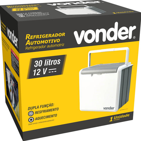 Refrigerador e Aquecedor Automotivo 30L Vonder 12V Portátil com Alça