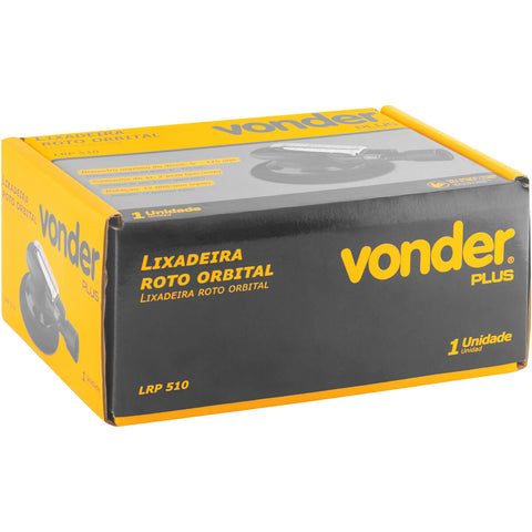 Lixadeira Roto-Orbital Pneumática LRP 510 Vonder Chave Fixa para Superfícies Planas