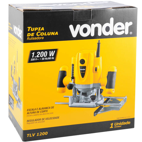 Tupia de Coluna TLV 220v Vonder 1220W Pinça 6 e 8mm Guia de Corte