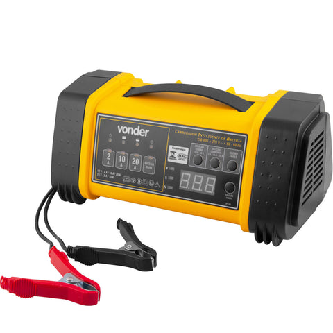 Carregador Inteligente de Bateria 220V Vonder CIB 400 Digital 60 Hz Cordão 1,5m 400Ah