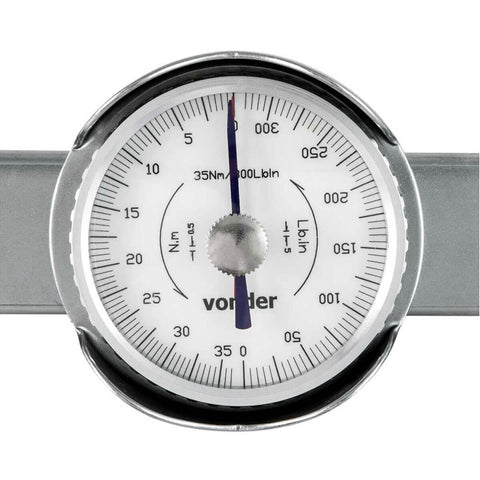 Torquímetro de Relógio Encaixe de 3/8" 0-35Nm Vonder
