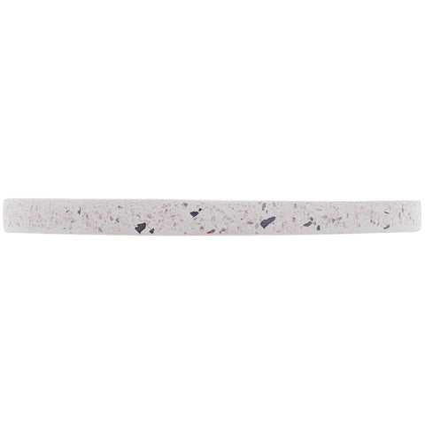 Bandeja Decorativa de Mármore Terrazzo 30cm Redonda Lyor Decoração Casa Banheiro Sala