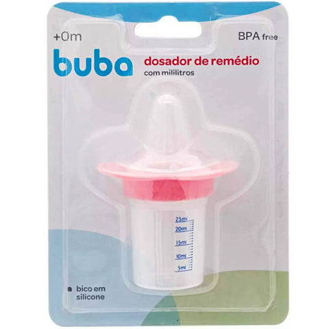 Kit Chupeta Dosadora Remédio 25ml e Colher Flexível Introdução Alimentar Buba