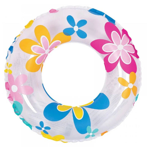 Conjunto 4 Boias Infantis para Piscina 60cm em PVC Sortidas Coloridas Acompanha Kit Reparo