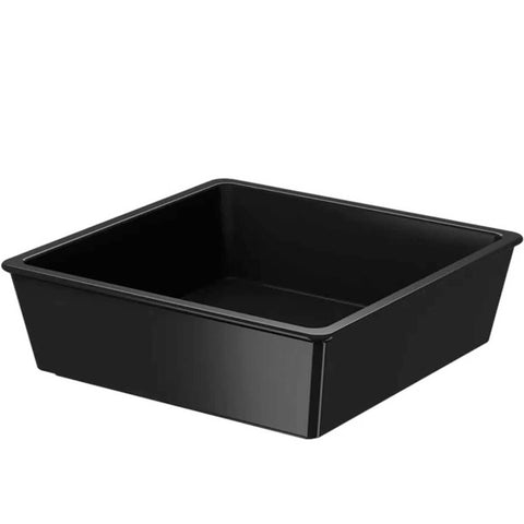 Kit 5 Travessas Retangulares 4,8L Preta Uno Coza Bandeja para Servir Saladas Sobremesas Arroz