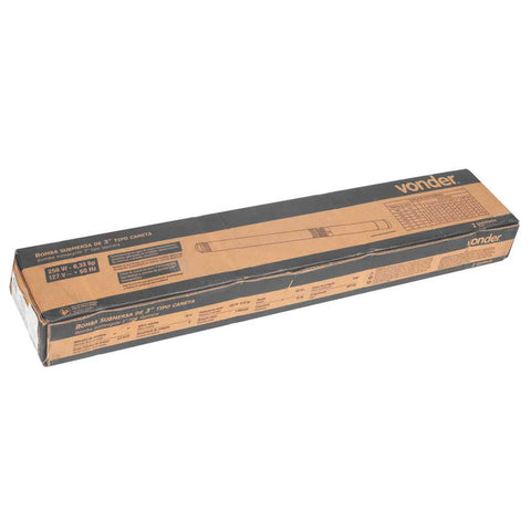 Bomba Submersa de 3" Tipo Caneta 033hp 127V Vonder Acompanha Caixa de Comando