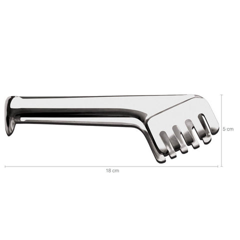 Kit 5 Pegadores Inox para Servir Macarrão Massa Salada 8x5cm Versatile Taumer