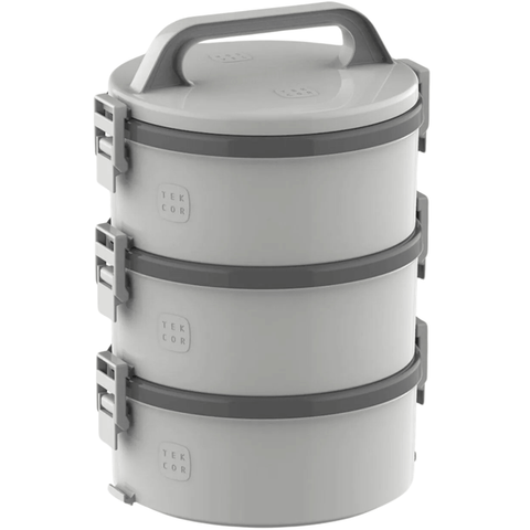Kit 6 Marmitas Térmicas Termoprato Plástica Tekcor Soprano