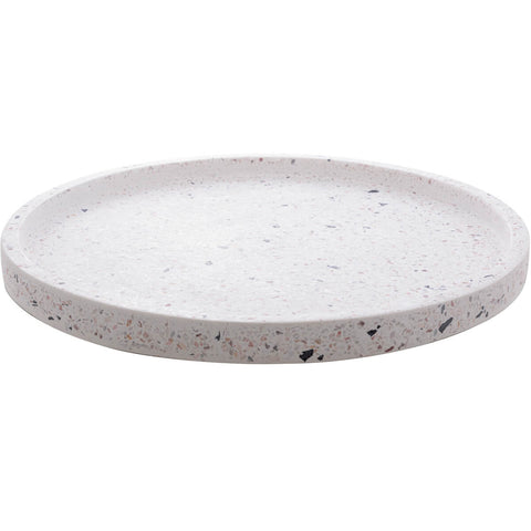 2 Bandejas Decorativas Mármore 30cm Lyor Terrazzo Redondas Cantinho do Café