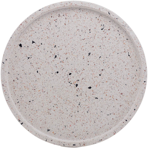 2 Bandejas Decorativas Mármore 30cm Lyor Terrazzo Redondas Cantinho do Café