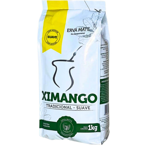 Kit 3 Pacotes de Erva Mate de Chimarrão Ximango 1kg Tradicional Suave com Açúcar