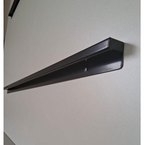 Barra para Cozinha 120cm de Encaixe Suporte Flat Aço Carbono Preto Piva