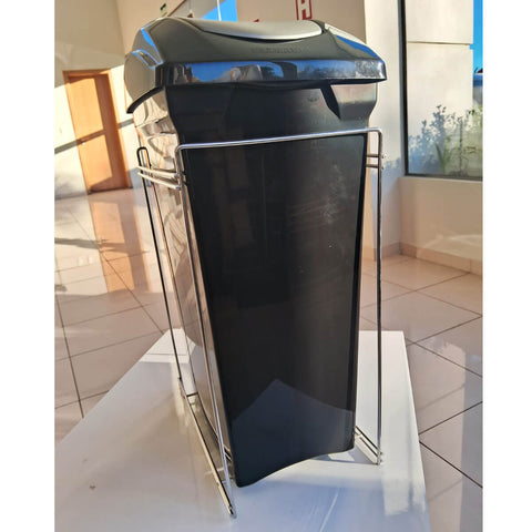 Lixeira Aramada Deslizante Simples 15L Aço Inox com Corrediças Telescópicas Piva