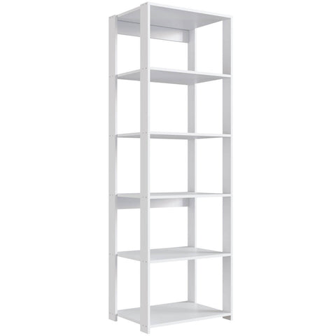 Estante Livreiro Branca com 5 Prateleiras 60x45x183cm Closet Organizador Multiuso