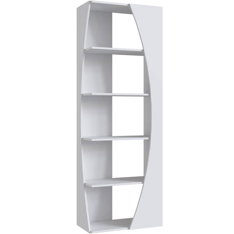 Estante Livreiro Multiuso Com 5 prateleiras Branco Prodecor Organizador Escritório 180x63x33cm