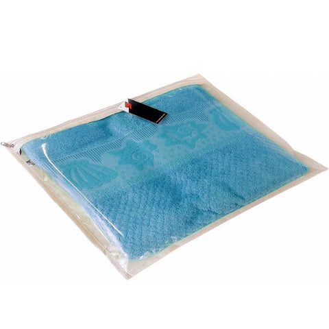 Kit 2 Sacos Protetores 47x37cm Organizadores De Toalhas Banho Lençóis Visor