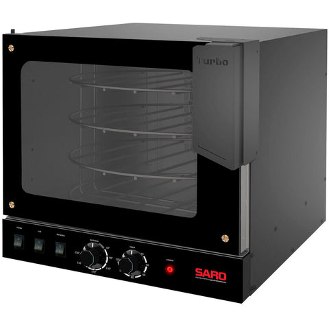 Forno Turbo 127v Rotativo Elétrico 2 em 1 Preto Saro Assador de Bancada