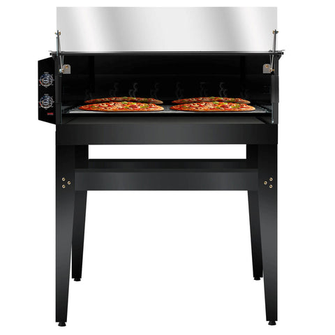 Forno Assador de Pizza Guilhotina Elétrico 220V 80X80cm com cavalete