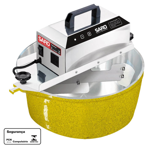 Panela Mexedora Elétrica 10 litros Bivolt 50/60 HZ Amarelo Saro