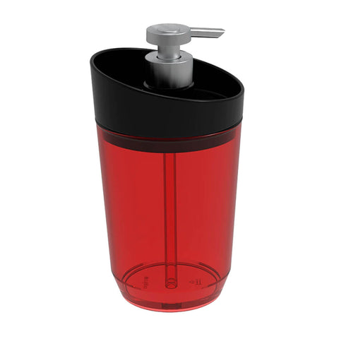 Porta Sabonete Líquido Crippa Vermelho Transparente Saboneteira Dispenser Banheiro