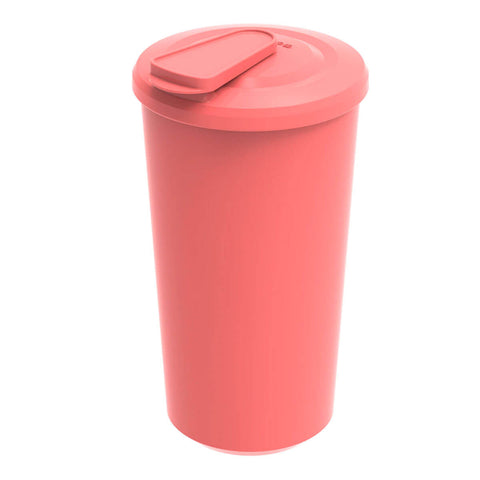 Copo com Bico 500ml Infantil Rosa Goiaba Crippa Plástico Suco Água Bebidas