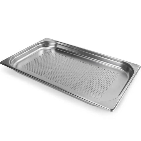 3 Cubas Inox Gastronômicas Perfuradas 1/1 65mm Buffet 9l Restaurante Cozinha Industrial