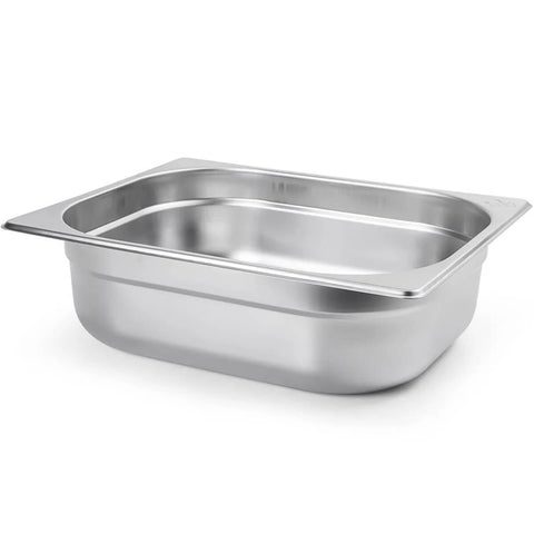 4 Cubas Inox Gastronômica 1/2 Buffet 65mm Restaurante 4,21L Cozinha Industrial 32,5x26cm