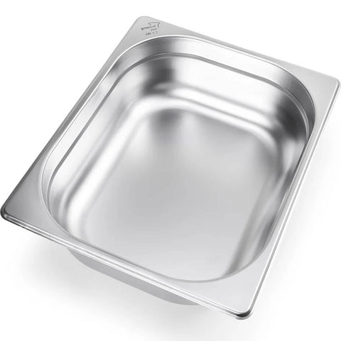 4 Cubas Inox Gastronômica 1/2 Buffet 65mm Restaurante 4,21L Cozinha Industrial 32,5x26cm