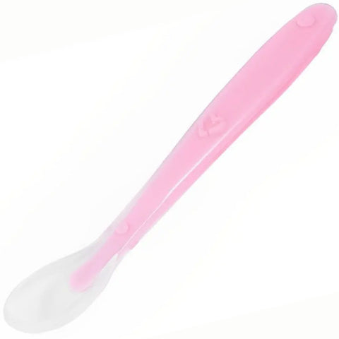 Colher Anatómica Silicone para Desenvolvimento do Bebe Buba Talher Infantil Rosa