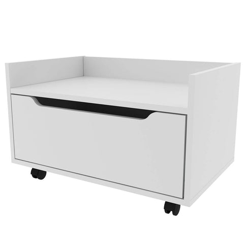 Armário Balcão Gabinete 60cm Gavetão com Rodízio BN3647 Branco Tecnomobili