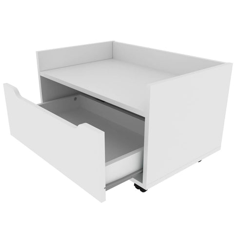 Armário Balcão Gabinete 60cm Gavetão com Rodízio BN3647 Branco Tecnomobili