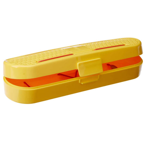 Estojo Porta Escovas de Dente Creme Dental Portátil Amarelo Crippa Mala Viagem Bolsa