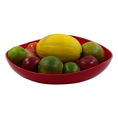 Fruteira de Mesa Vermelha 3,5L Trio Crippa Bancada Porta Frutas Legumes