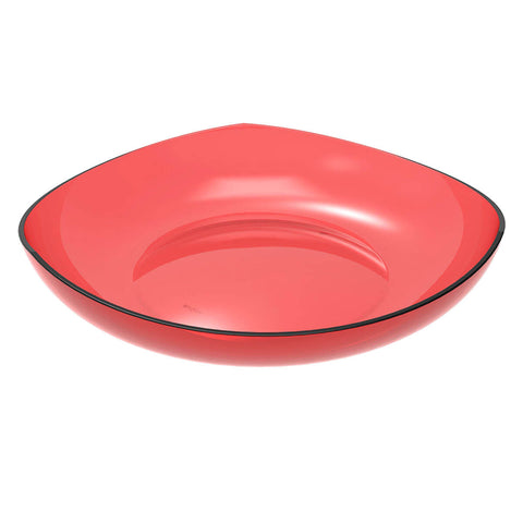 Cesta para Frutas Verduras Fruteira de Mesa Vermelho Transparente 3,5L Trio Crippa Bancada