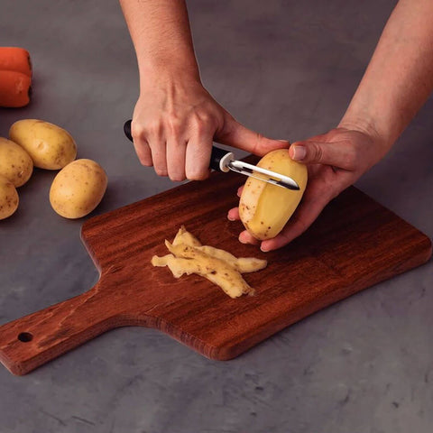 Descascador de Batatas Manual em Inox Tramontina Utilitá com Cabo de Polipropileno Preto