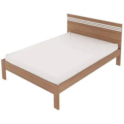 Cama de Casal 195x148,5x93cm MDP Amêndoa Tecnomobili CM8009 Quarto