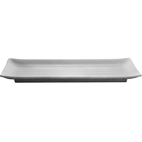 Travessa Retangular de Melamina Servir Sushi 29x14cm Bandeja Lyor Tóquio Granilite